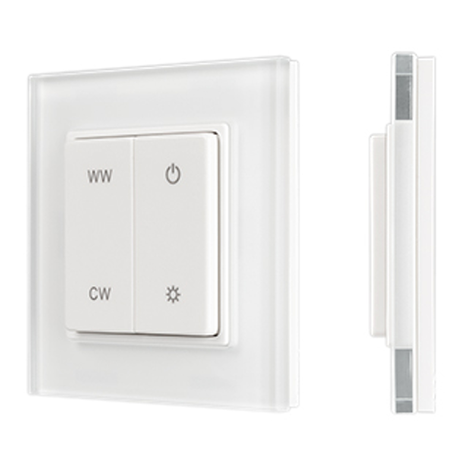 Фото №1  Arlight Панель SMART-P49-MIX-G-SUF (3V, 1 зона, Knob, 2.4G) ( Пластик)