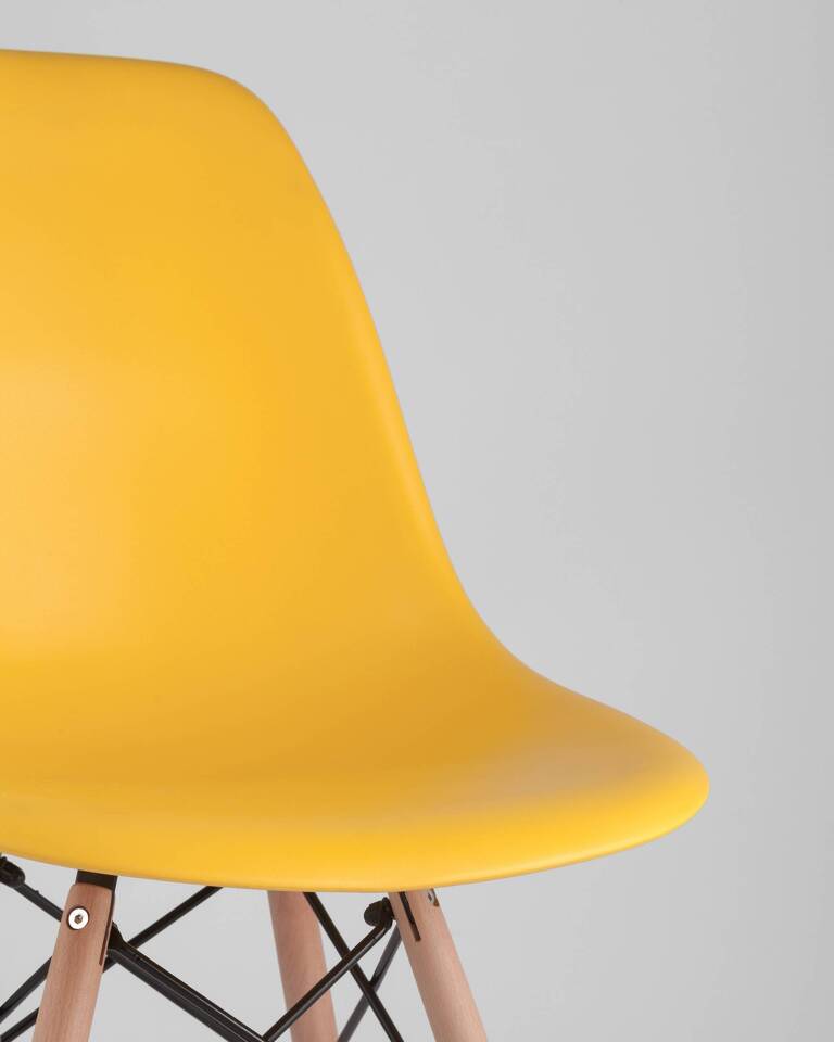 Фото №10  Стул Eames DSW желтый