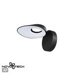 Превью фото №1  NOVOTECH 359405 STREET NT24 688 черный Светильник ландшафтный настенный IP54 LED 4W 220-240V 4000K 380Лм ELEGANCE