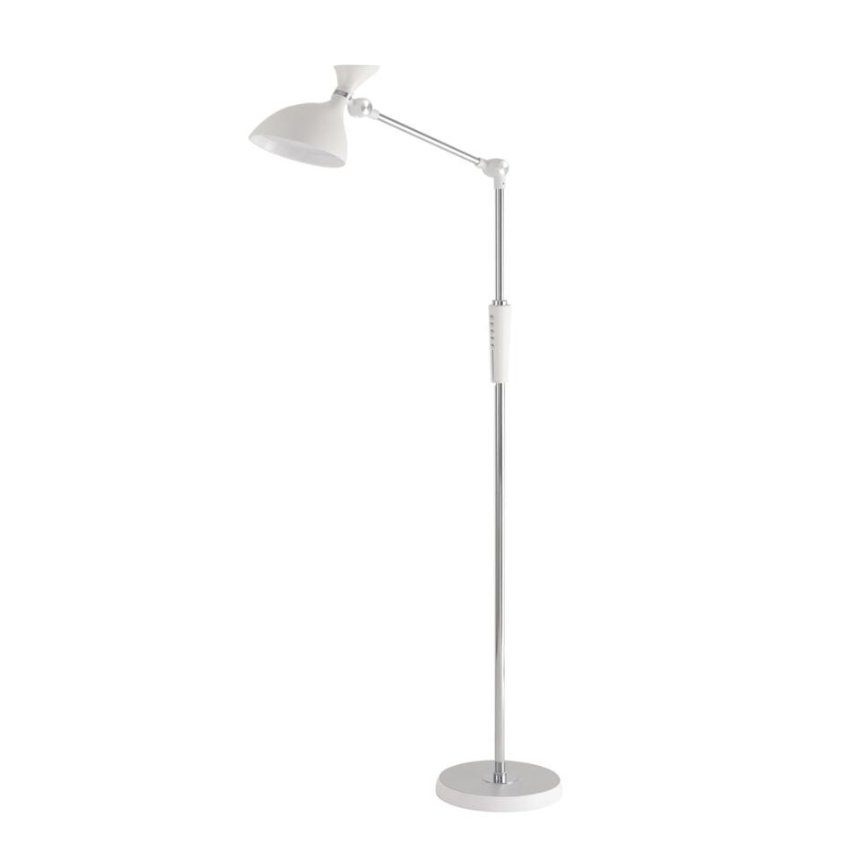 Фото №7  Торшер LUMION 8330/15FL LEDIO LN26 458 белый, металл/пластик Торшер LED 15W 3000/4000/6000K 220-240V ССТ/диммер HORSA