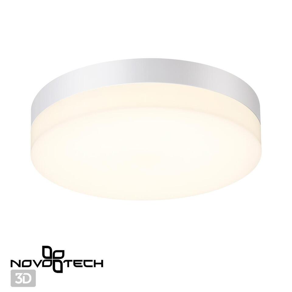 Фото №4  NOVOTECH 358881 STREET NT22 782 белый Светильник ландшафтный светодиодный IP54 LED 4000К 18W 220V OPAL
