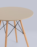 Превью фото №4  Стол Eames DSW NEW D80 бежевый
