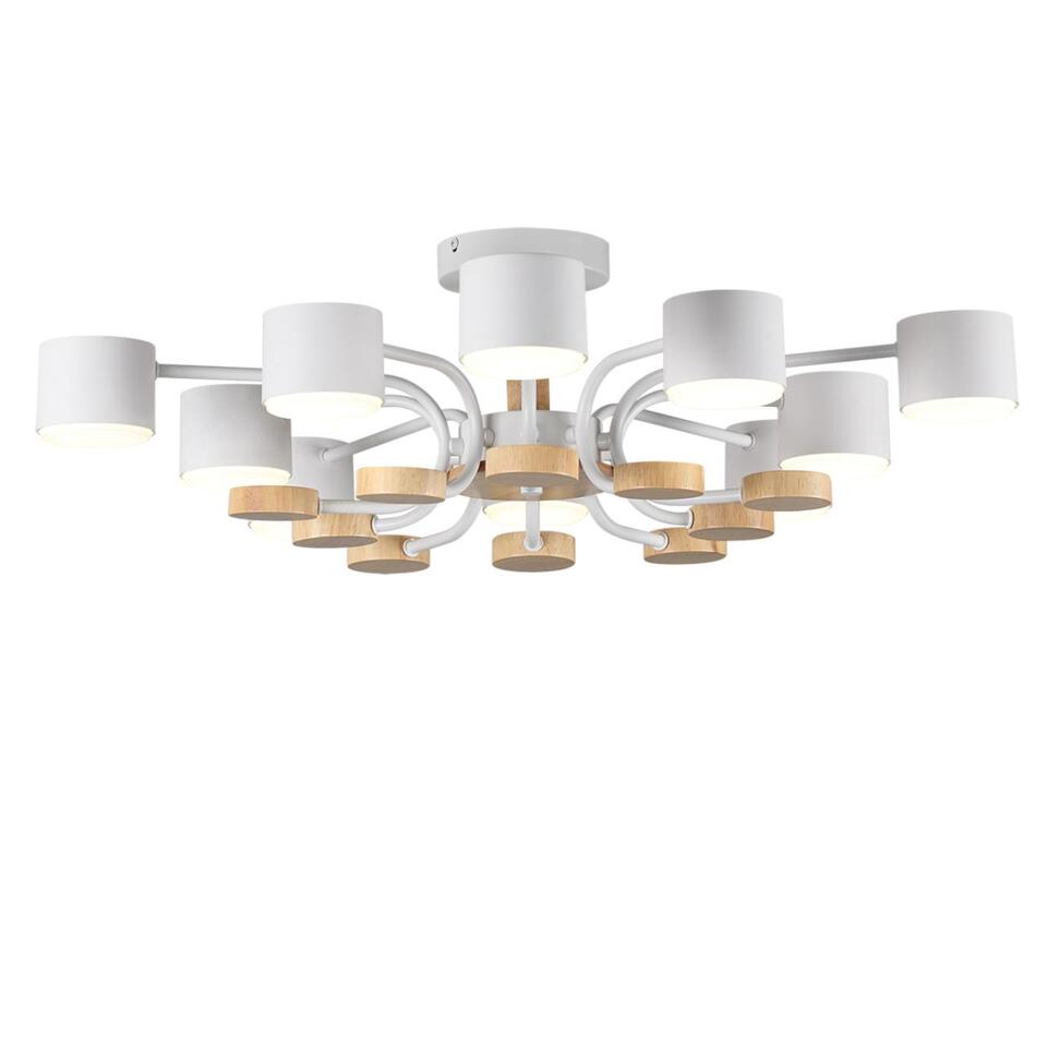 Фото №9  LUMION 8196/10C COMFI LN26 336 белый, металл/дерево/пластик Потолочный светильник LED GX53 10*9W 220V RONDO