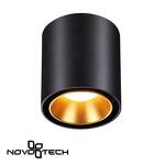 Превью фото №1  NOVOTECH 358485 OVER NT20 388 черный/золото Светильник накладной IP20 LED 10W 220V RECTE
