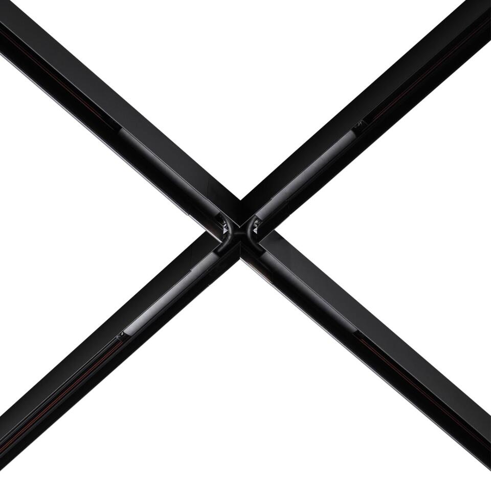 Фото №4  NOVOTECH 135128 SHINO NT21 043 черный Соединитель с токопроводом для шинопровода Х-образный IP20 48V FLUM