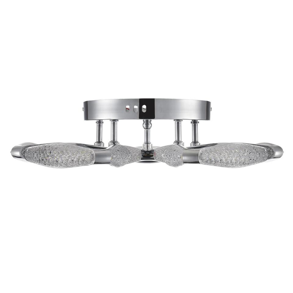 Фото №10  Люстра LUMION 8239/5CL LEDIO LN25 000 хром, металл/пластик Люстра потолочная с ПДУ LED 65W 3000-6000K 220V RUANA