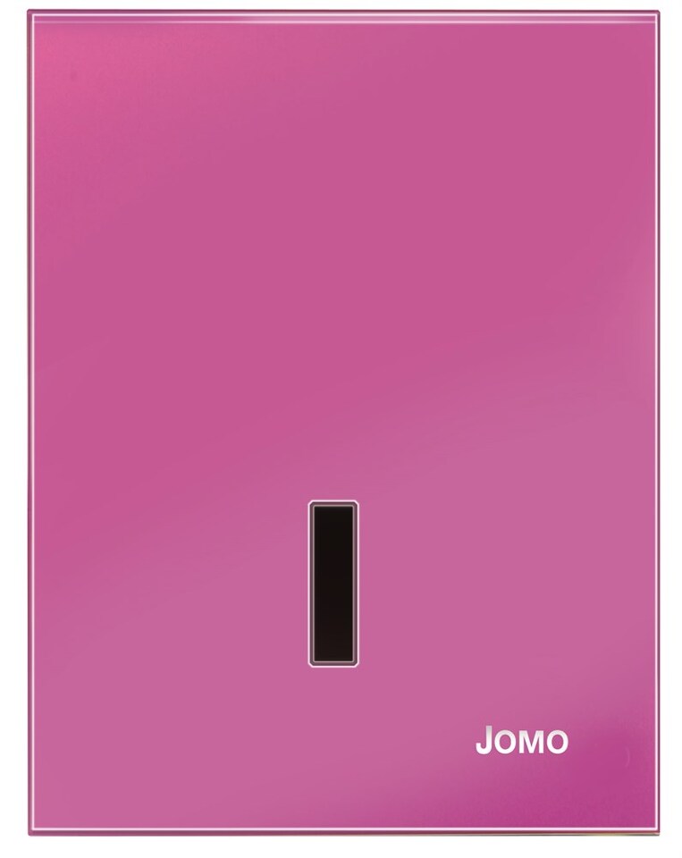Фото №3  172-6800XX Jomo EXCLUSIVE URI-G Панель смыва с инфракрасным датчиком для писсуара 6V  Розовое стекло