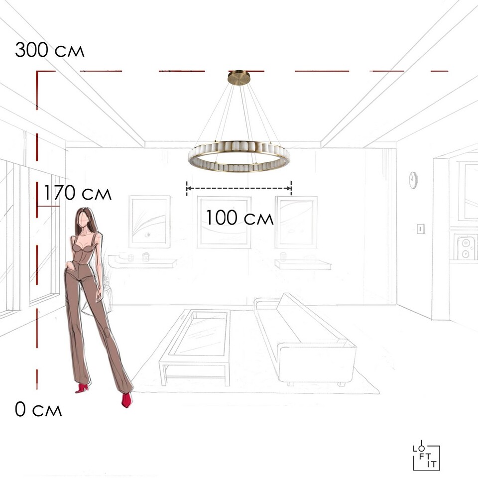 Фото №10  Подвесной светильник 10415/1000 Подвесной светильник LOFT IT Manhattan