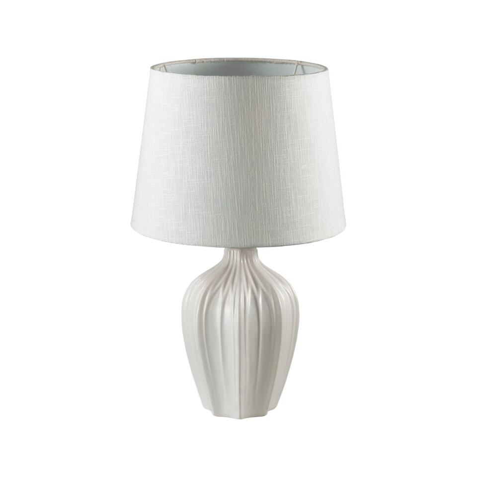 Фото №7  Настольная лампа LUMION 8120/1T COMFI LN26 477 белый, керамика/текстиль Настольная лампа E27 1*60W 220V SONA