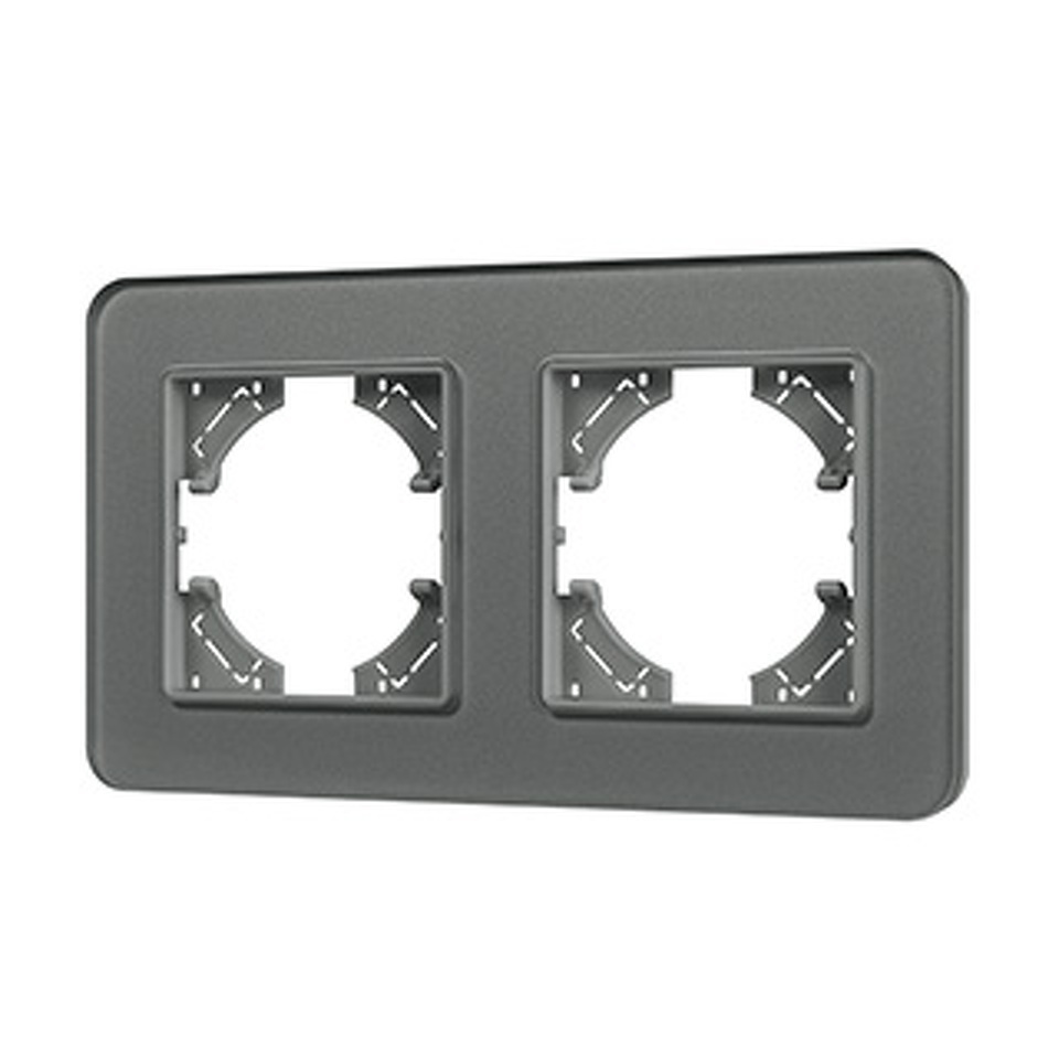 Фото №1  Рамка Arlight Рамка стеклянная FRM-OMALI-GS-2-GR ( -)