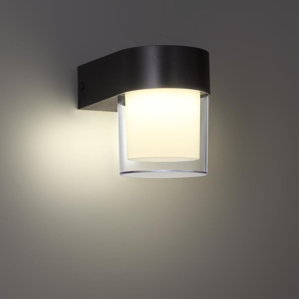 Фото №6  NOVOTECH 359297 STREET NT24 774 черный Светильник ландшафтный настенный IP65 LED 5W 4000K 175-265V OPAL
