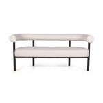 Превью фото №1  Диван Top concept Диван Бигги, букле Turin ivory / опоры черные