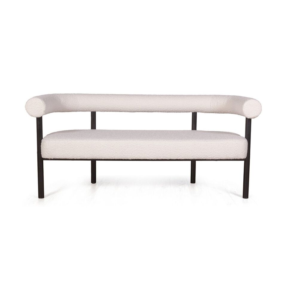 Фото №6  Диван Top concept Диван Бигги, букле Turin ivory / опоры черные