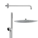 Превью фото №2  KT015BXX AQUAelite Pop, комплект для душа с гарнитуром, 300 мм Матовый белый, HRP 43/04Q