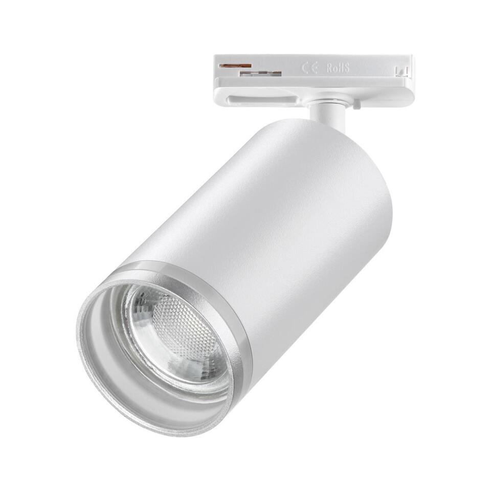 Фото №4  NOVOTECH 370876 PORT NT22 203 белый Светильник трековый однофазный двухжильный IP20 GU10 9W 220V ULAR