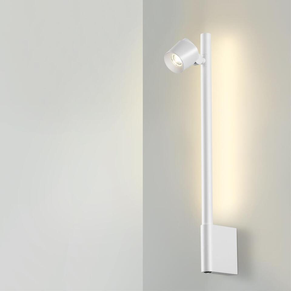 Фото №10  NOVOTECH 359312 OVER NT24 290 белый Светильник настенный диммируемый (выключатель) IP20 LED 7W+7W 4000K 220-240V FERMO