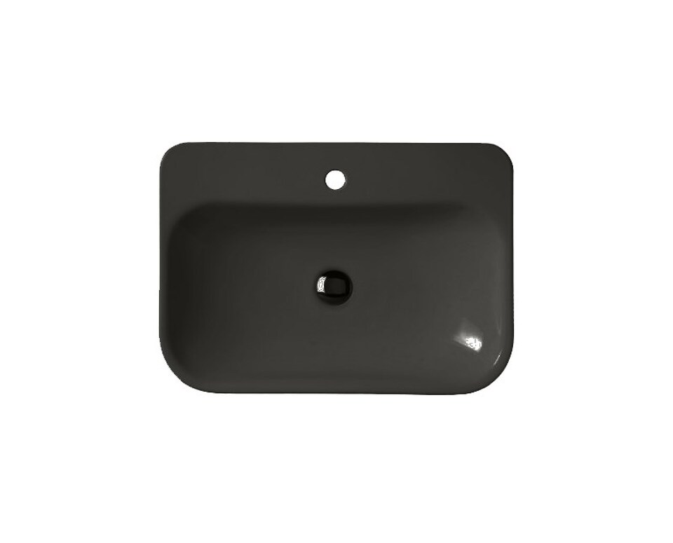 Фото №4  Раковина 41845 Althea Diva раковина накладная / подвесная 65x46 см  Матовый черный Plus-Ton®
