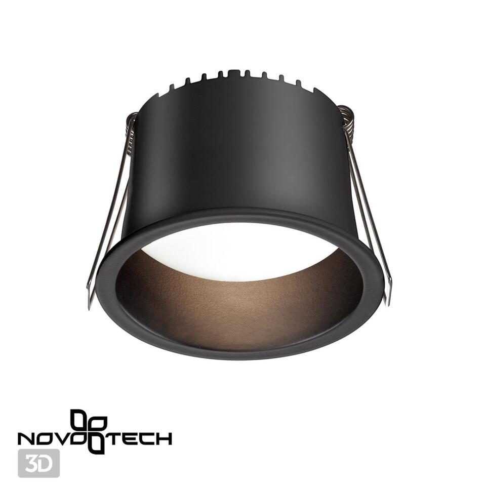 Фото №6  NOVOTECH 359235 SPOT NT23 472 черный Светильник встраиваемый светодиодный IP20 LED 9W 220V 540Лм 3000К TRAN