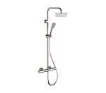 Превью фото №1  Душевая система термостатическая Remer EQ32X8CPUFD20