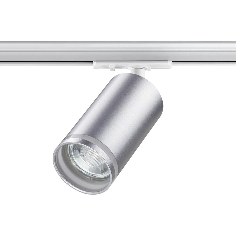 Фото №6  NOVOTECH 370879 PORT NT22 203 серебро Светильник трековый однофазный двухжильный IP20 GU10 9W 220V ULAR
