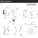 Превью фото №3  Система для душа скрытого монтажа WHITECROSS Y YSET04CR (хром)
