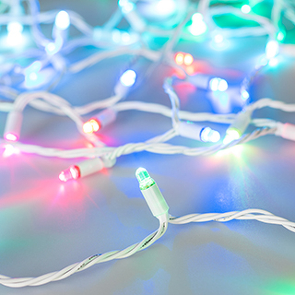 Фото №1  Ardecoled Светодиодная гирлянда ARD-STRING-CLASSIC-15000-WHITE-100LED-LIVE RGB-SPI (12V, 53W) ( IP65)