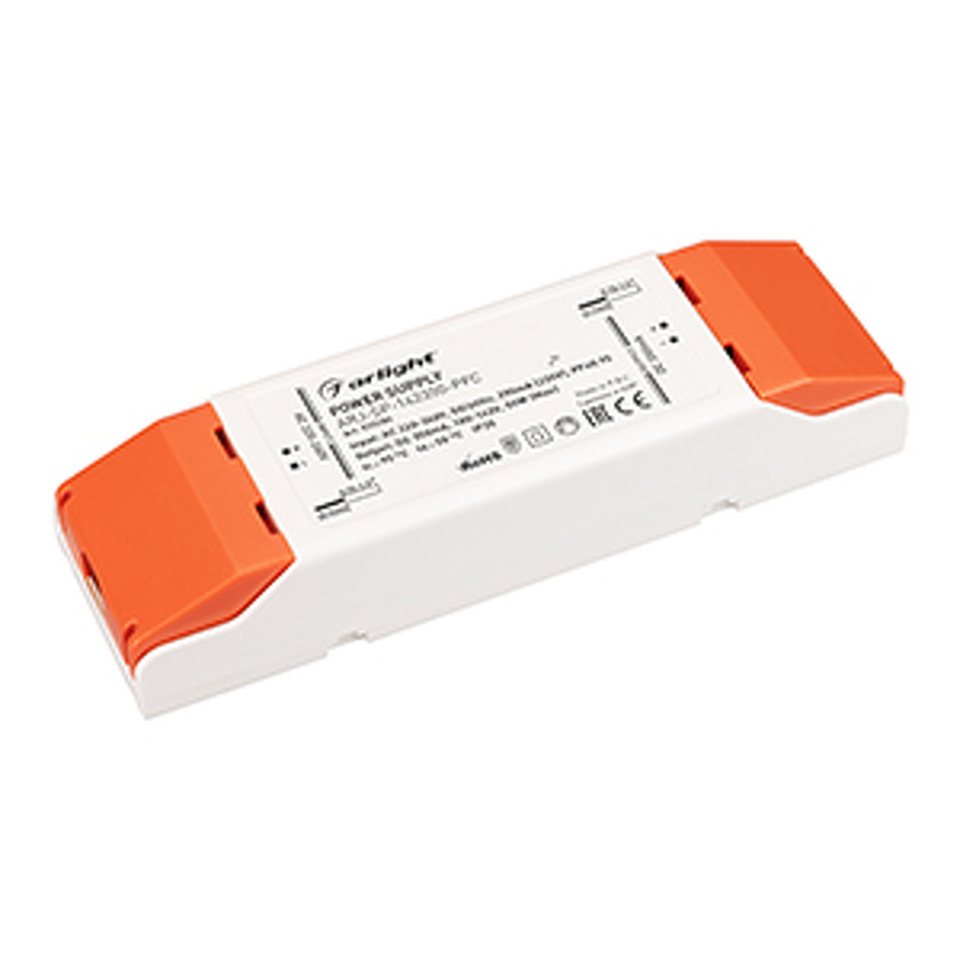 Фото №1  Arlight Блок питания ARJ-SP-142350-PFC (50W, 100-142V, 350mA) ( IP20 Пластик, 5 лет)
