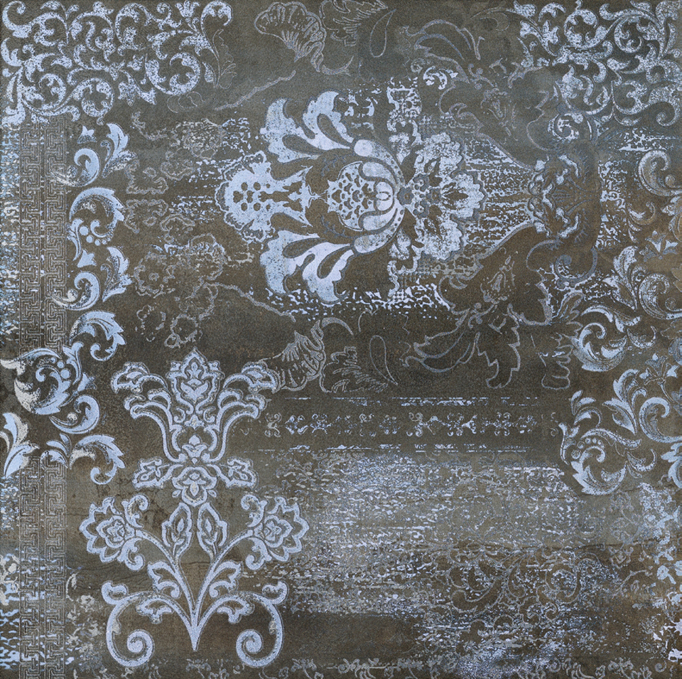Фото №1  Плитка ASCOT Декор INS.SILK STEELWALK METAL 59,5X59,5