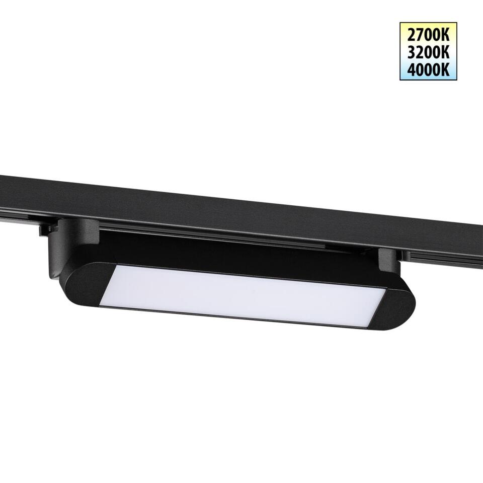 Фото №9  NOVOTECH 359795 PORT NT25 264 черный Светильник однофазный трехжильный трековый с переключ. цв. температуры IP20 LED 12W 180-265V 2700К/3200К/4000К ITER