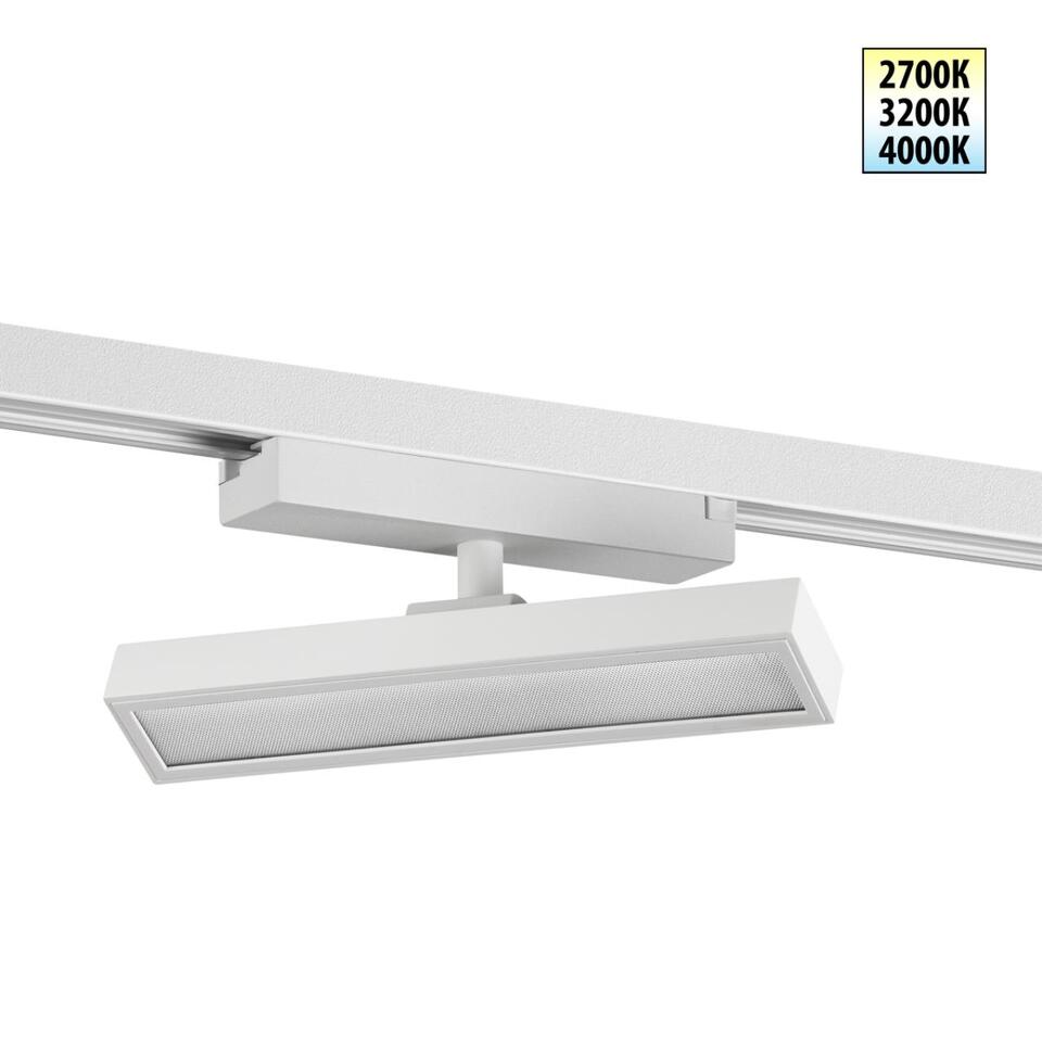 Фото №7  NOVOTECH 359780 PORT NT25 260 белый Светильник однофазный трехжильный трековый с переключ. цв. температуры IP20 LED 12W 180-265V 2700К/3200К/4000К STRATUS
