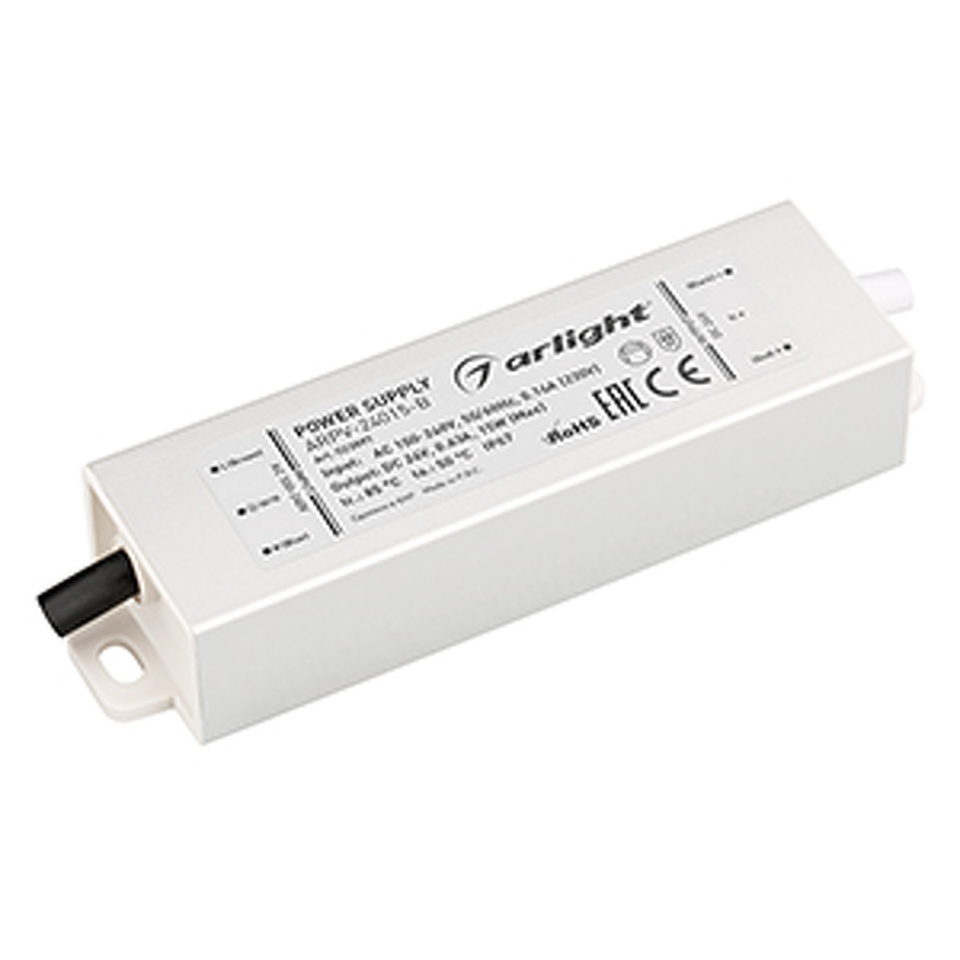 Фото №1  Arlight Блок питания ARPV-24015-B (24V, 0.6A, 15W) ( IP67 Металл, 3 года)
