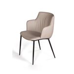 Превью фото №11  Top concept Стул с подлокотниками София, иск.кожа soft-touch, серый