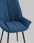 Превью фото №10  Стул Осло велюр синий