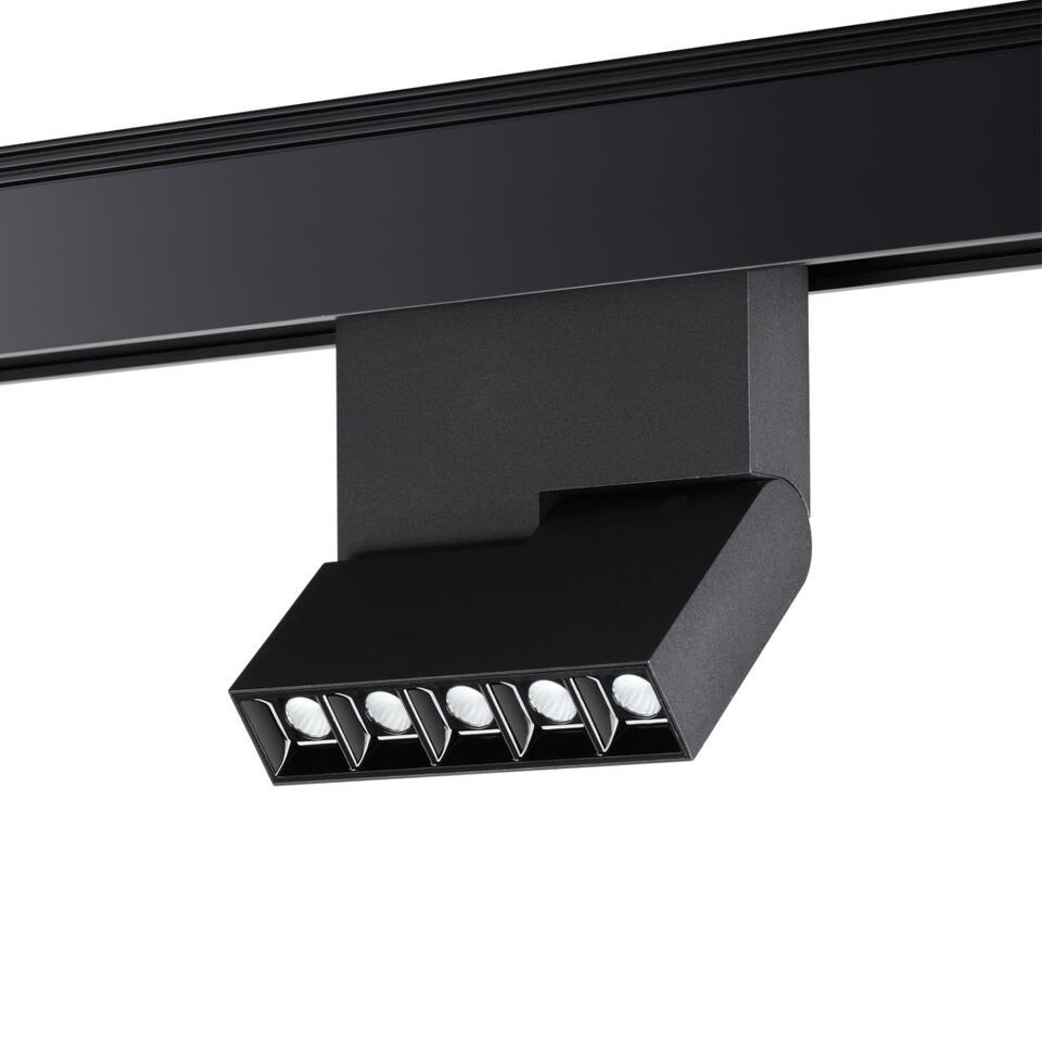 Фото №6  NOVOTECH 358535 SHINO NT21 083 черный Трековый светильник для низковольного шинопровода IP20 LED 4000K 12W 48V KIT
