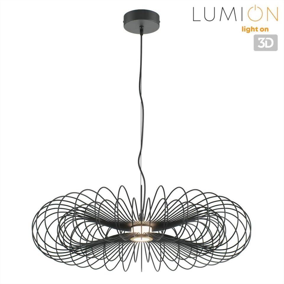 Фото №7  Подвесной светильник LUMION 8301/10L LEDIO LN26 297 черный, металл/акрил Подвес LED 9W 3000K 220V CAMOMILE