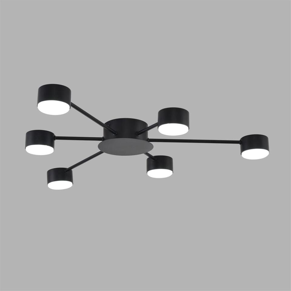 Фото №6  Люстра LUMION 8344/6C COMFI LN26 251 черный, металл Люстра GX53 LED 6*7W 220V TORINA