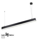 Превью фото №1  Подвесной светильник NOVOTECH 358868 OVER NT22 338 черный Светильник накладной/подвесной светодиодный (длина подвесов 1,2м) IP20 LED 4000K 30W 220V ITER