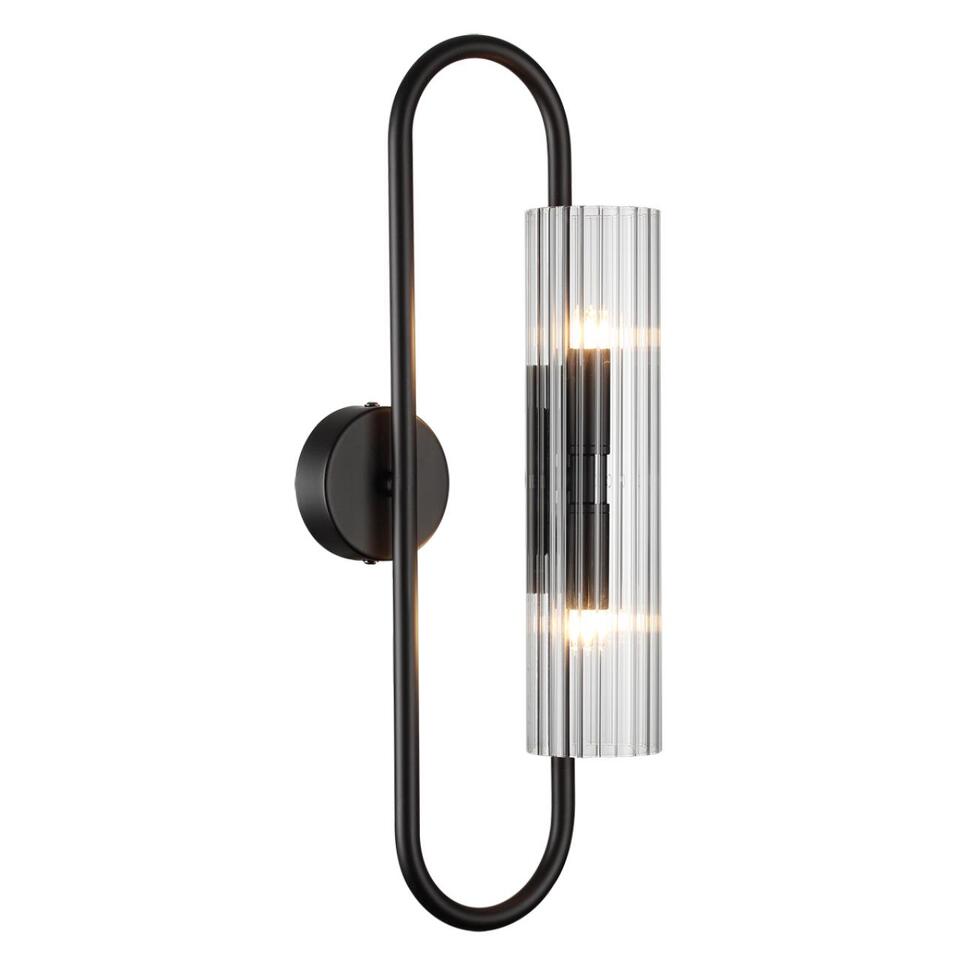 Фото №6  LUMION 6561/2W SUSPENTIONI LN26 283 черный/прозрачный/металл/стекло Бра G9 2*20W 220V TORONTO
