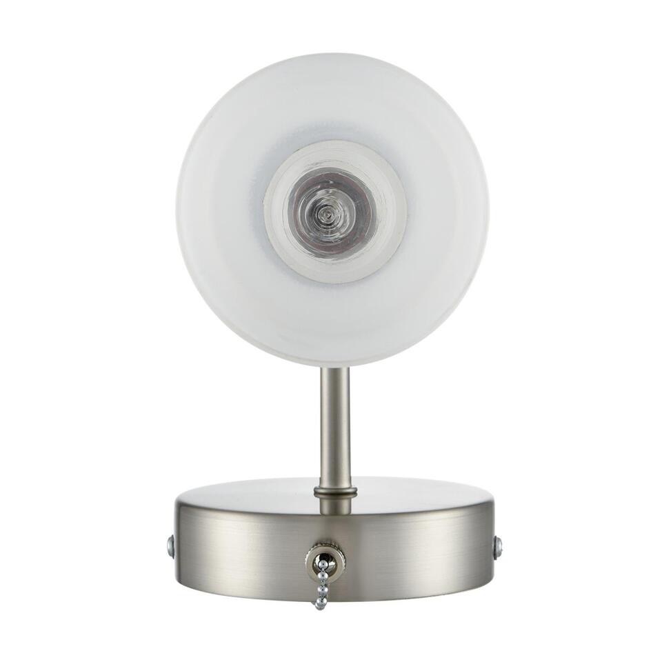 Фото №8  LUMION 8099/1W COMFI LN26 105 никель/белый металл/стекло Бра Е14 1*40W 220V MAVE