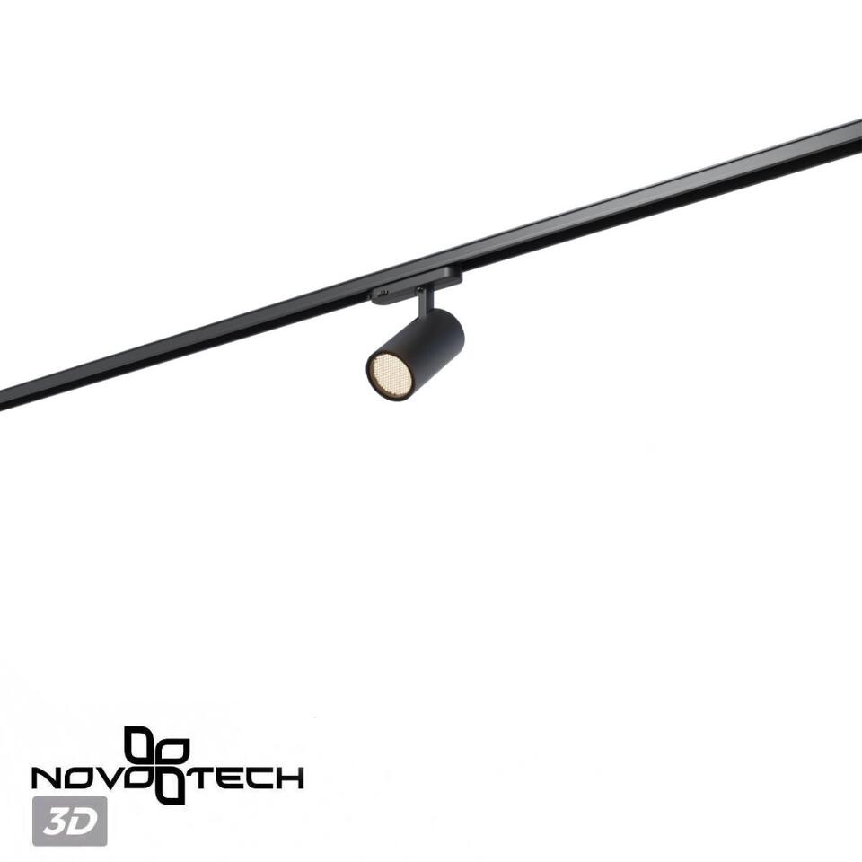Фото №5  NOVOTECH 359580 PORT NT25 000 черный Светильник трехфазный трековый светодиодный IP20 LED 35W 4000K 220-240V HELIX