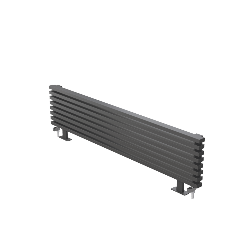 Фото №4  Радиатор Asthetik  Alpha HN 30x60 1000 -8, Низ право, 9005 RAL черный мат