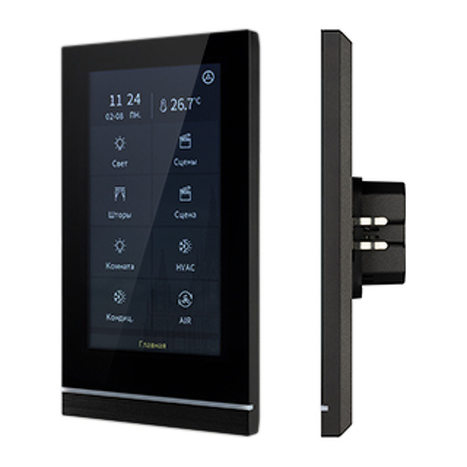 Фото №1  IARL INTELLIGENT ARLIGHT Панель сенсорная KNX-113-51-MULTI-V5-IN (20-30V) ( IP20 Пластик, 2 года)