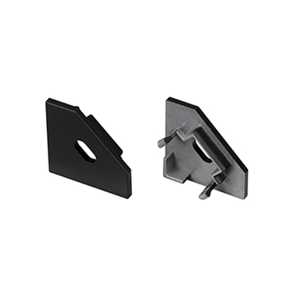 Фото №1  Arlight Заглушка SL-KANT-H18 FLAT BLACK с отверстием ( Пластик)