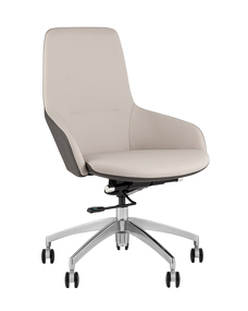 Фото Кресло офисное TopChairs Soulo светло-серый, серый