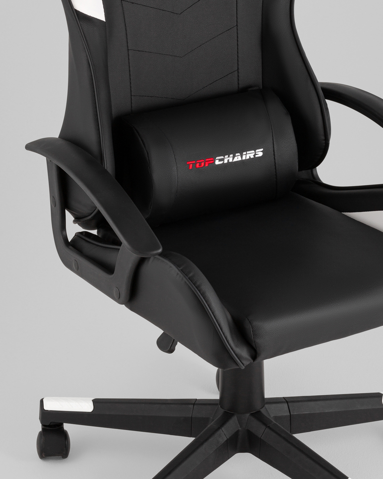 Фото №10  Кресло Кресло спортивное TopChairs Warden черно-белый