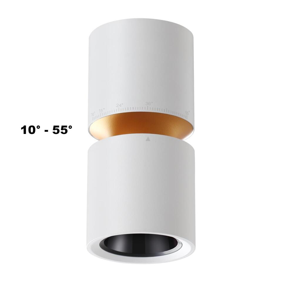 Фото №9  NOVOTECH 359337 OVER NT24 318 белый Светильник накладной светодиодный IP20 LED 10W/3W 3000K 1090Лм 170-265V ARISTO