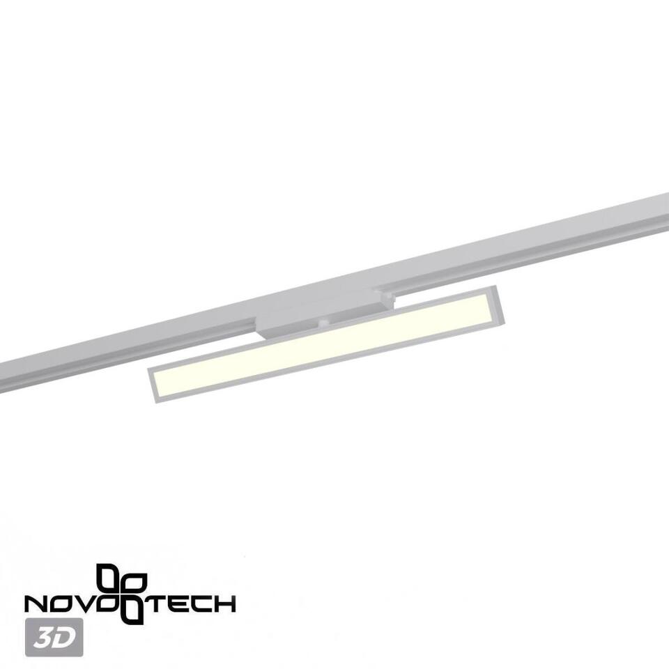 Фото №7  NOVOTECH 359782 PORT NT25 260 белый Светильник однофазный трехжильный трековый с переключ. цв. температуры IP20 LED 24W 180-265V 2700К/3200К/4000К STRATUS