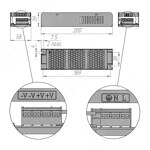 Превью фото №2  PULSE СЛИМ Блок питания AC-230/DC-24V, IP20, 150W, SLIM (PS24-IP20-SL-150W)
