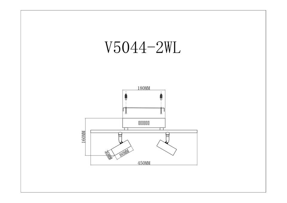 Фото №3  Подвесной светильник Светодиодный спот Moderli V5044-2WL Right
