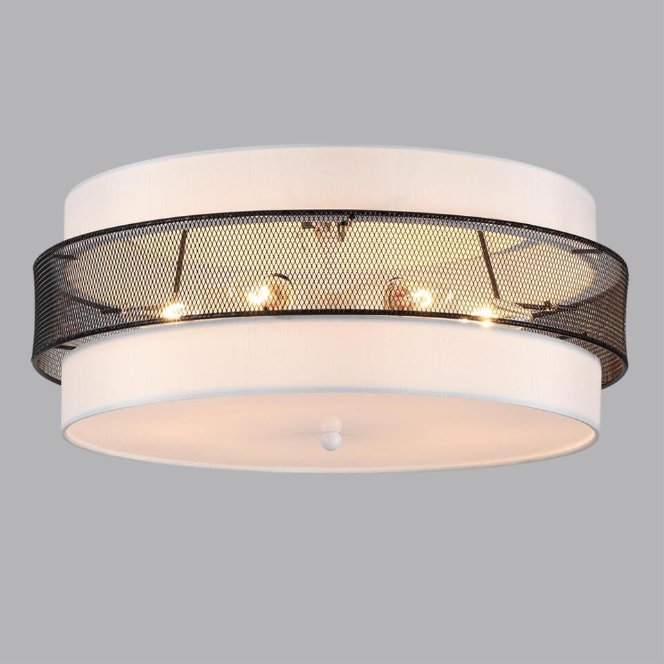 Фото №12  LUMION 8002/6C MODERNI LN25 000 белый, черный металл/металл, текстиль Потолочный светильник Е27 6*60W 220V ANIMAISA